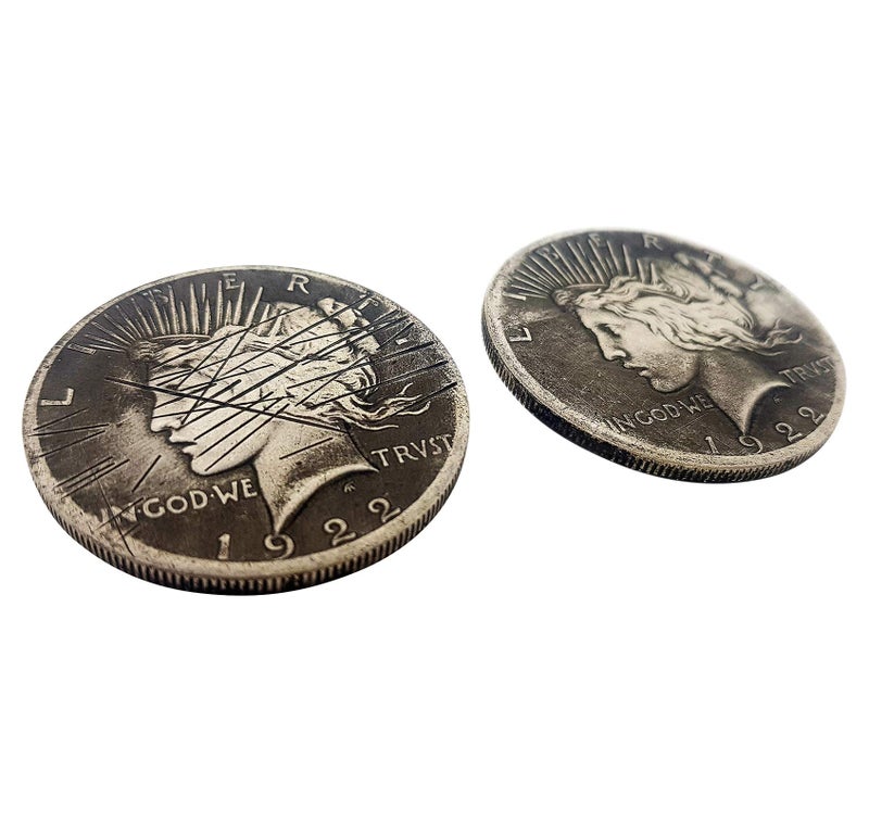ASVP Shop Two Face 2 Sided Coin w/Scratch Prop Harvey Dent for Batman Costume Cosplay - Image 4